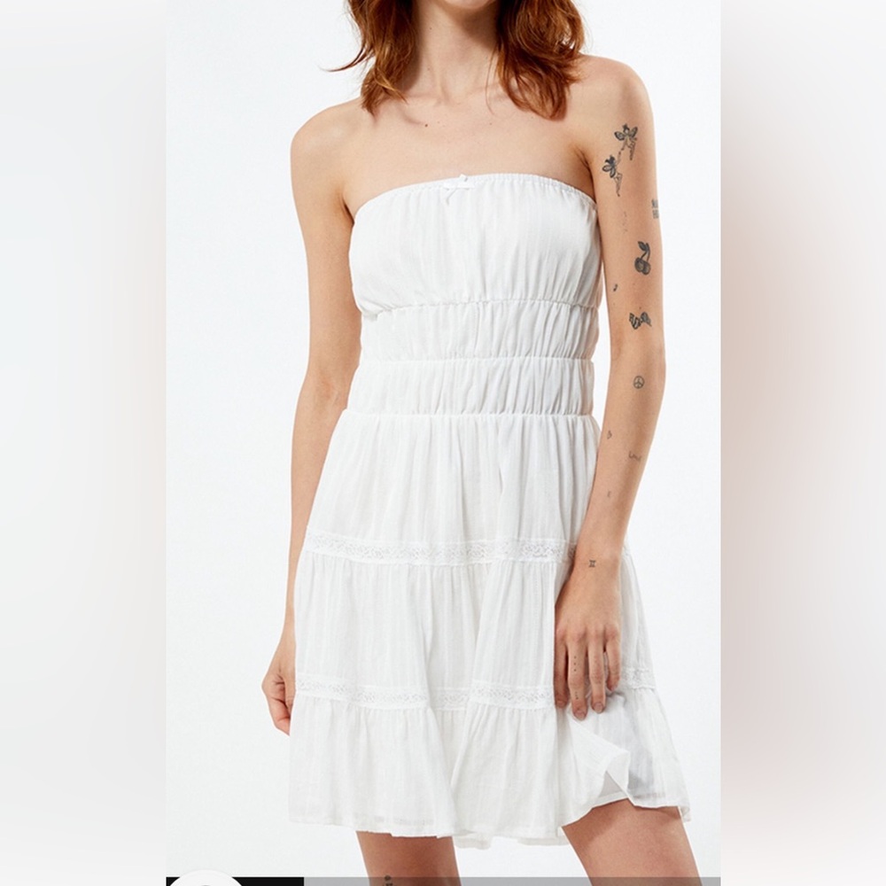 LA Hearts, strapless, mini dress,